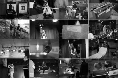 Bühnenbau Collage