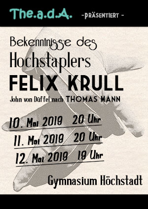 Felix Krull Ankündigung
